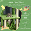Cat Tree for Indoor Cats with Hammock, Cat Tower, Green