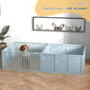 Whelping Box for Dogs, Dog Whelping Pen with Removable Doors, Puppy Playpen for Indoors, Puppy Supplies & Essentials, 81" x 39" x 20", Grey