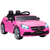 12V Kids Electric Ride On Car with Parent Remote Control, 2 Motors, Music, Lights & Suspension Wheels for 3-6 Years Old, Gift for Children, Pink