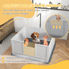 Whelping Box for Puppies Birth with Pee Pad, Pig Rail, Adjustable Door, for Small Medium Large Breed Dogs, 41" x 39"