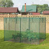 10 x 6.5ft Crop Cages for Garden, Plant Protectors from Animals with Two Zippered Doors and Storage Bag, Green