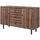 Retro Sideboard with 2 Cabinets & 3 Drawers, Kitchen Buffet Cabinet, Coffee Bar Cabinet Buffet Table, Rustic Brown