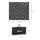 Reversible Outdoor Rug Carpet RV Camping Rugs with Carry Bag, 8' x 10', Black & Gray Geometric