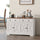Sideboard Buffet with 2 Drawers, 4 Barn Doors and 2 Adjustable Shelves, Kitchen Buffet Cabinet for Living Room, White