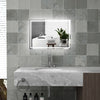 32" x 24" Bathroom Mirror with LED Lights, Dimmable Makeup Mirror, Vanity Mirror with 3 Colors, Smart Touch
