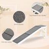 60" Pet Ramp for Dogs & Cats with Non-Slip Carpet, White
