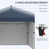 10 x 10ft Pop Up Canopy with Sidewalls, Weight Bags and Carry Bag, Height Adjustable Tents for Parties