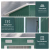 7' x 4' Metal Outdoor Storage Shed Garden Lockable Shed Tool Utility Storage Unit, Dark Green