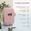 Portable Skincare Fridge, 0.4 Cu. Ft Mini Fridge with Timer, Thermoelectric Cooler Refrigerator for Beauty, Makeup and Cosmetics, Pink