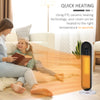 Home Space Heater, Portable Electric Heaters with 45 Degree Oscillation, Remote Control, 24H Timer and Overheating Protection, 1500W/1000W
