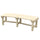 Wooden Garden Bench, Semicircular Round Outdoor Tree Bench, Wrap Around Park Bench for Yard, Patio, Deck, Lawn, Natural