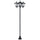 72" Solar Lamp Post Lights Outdoor, Triple-Head Street Vintage Solar Post Lamp, for Backyard, Garden Pathway, Driveway