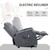 Vibration Massage Lift Recliner Chair, Power Lift Recliner Chair Sofa with Massage and Heat, Modern Electric Power Lift Chair, Gray
