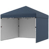 10 x 10ft Pop Up Canopy with Sidewalls, Weight Bags and Carry Bag, Height Adjustable Tents for Parties