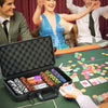 300PCs 14 Gram Clay Poker Chips Set Casino Poker Chips with Aluminum Case, Playing Cards, Dealer Button, 5 Dices