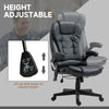 Heated Massage Office Chair, Heated Reclining Desk Chair with 6 Vibration Points, Armrest and Remote, Black
