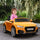 6V Kids Electric Ride On Car, Licensed Audi TT RS with Seat, Remote Control, Horn, Music & MP3 for Kids 3-6 Years Old, Yellow
