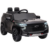 Licensed Chevrolet TAHOE Electric Car for Kids with Remote Control, 12V Battery Powered Ride On Car with 2 Speeds for 3-6 Years Old, Black