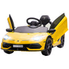 Lamborghini Licensed Kids Ride on Car w/ Easy Transport, Yellow