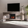 27" Electric Fireplace, In Wall Fireplace with Realistic LED Flame Effect, Remote Control, and Adjustable Brightness, 1400W, Black