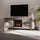 27" Electric Fireplace, In Wall Fireplace with Realistic LED Flame Effect, Remote Control, and Adjustable Brightness, 1400W, Black