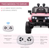 12V Kids Ride On Car, Electric Battery Powered Off-Road Truck Toy Wheels with Remote Control, MP3 Music & Adjustable Speed, Pink