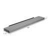 48" Fireplace Mantel, Wall Mounted Floating Farmhouse Shelf, Rustic Gray