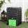 Garden Compost Bin, 120 Gallon (450L) Garden Composter with 80 Vents and 2 Sliding Doors, Lightweight & Sturdy, Creation of Fertile Soil