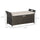 Patio Wicker Storage Bench, Outdoor PE Rattan Furniture, 2-In-1 Large Capacity Footstool Rectangle Basket Box, Cream White