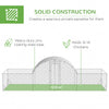 21.7' x 6.2' Chicken Run with Weather-Resistant Cover for 12-14 Chickens, Silver