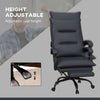 Heated Massage Office Chair with 6 Vibration Points, Heated Office Chair with Footrest, Armrest & Padding, Gray