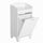 31" Tilt Out Laundry Hamper, Modern Country Freestanding Sorter Clothes Hamper, Small Bathroom Vanity Storage Cabinet Organizer, White