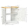 Bathroom Vanities Under Sink Storage Cabinet Cupboard with 2 Doors, 23.5" x 11.75" x 24", White