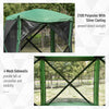 7x7FT Pop Up Canopy Camping Gazebo Portable Screen Tent with Carry Bag, Ventilating Mesh, for Outdoor Activities, Green