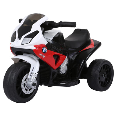 6V Kids Motorcycle Licensed BMW, Toddler Motorcycle with Headlight & Music, 3 Wheels Electric Motorcycle for Kids, Gift for Boys & Girls, Red