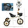 Kids Tricycle for Toddlers Age 2-5 with Adjustable Seat, Toddler Bike for Children with Basket, Bell, Handlebar Grips, White