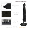 10FT Square Offset Umbrella with Tilt, Crank and Cross Base, Cantilever Patio Umbrella for Garden, Pool, Gray