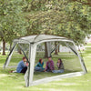 12' x 12' Screen House Room, UV50+ Screen Tent with 2 Doors and Carry Bag, Easy Setup, for Patios Outdoor Camping Activities