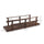 7' Garden Bridge Wooden Footbridge for Backyard Ponds, Creeks, Streams, Strained Finish