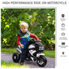6V Kids Electric Motorbike Ride-On Motorcycle Dirt Bike, Battery-Powered Toy Off-road Street Bike w/ Music Horn Headlights for Girls Boys, White