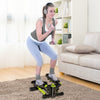 Mini Stepper Stair Climber Exercise Machine with Hydraulic Resistance, with LCD Monitor for Indoor Full Body Workout