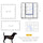 24 Panel Dog Playpen for Small and Medium Dogs with Lockable Door, or Indoor/Outdoor Use, DIY Shape Pet Playpen, 189" x 189" x 32"