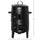 Vertical Charcoal BBQ Smoker, 3-in-1 16" Round Charcoal Barbecue Grill with 2 Cooking Area Thermometer for Outdoor Camping Picnic Cooking