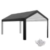 10 x 20ft Carport Roof, UV Resistant Canopy Replacement, Fits 84C-378V00 and 84C-206 Series, Dark Gray