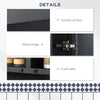 Wall-Mounted Medicine Cabinet, Bathroom Mirror Cabinet with Double Doors and Storage Shelves, Black