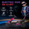 12V Electric Go Kart for Kids w/ Adjustable Speed, Pink