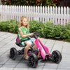 12V Electric Go Kart for Kids w/ Adjustable Speed, Pink