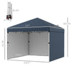 10 x 10ft Pop Up Canopy with Sidewalls, Weight Bags and Carry Bag, Height Adjustable Tents for Parties