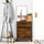 Shoe Cabinet with 2 Flip Doors, Slim Shoe Cupboard with Divider & Compartment, Entryway Shoe Organizer Unit, Rustic Brown