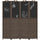 Wooden Room Divider with Blackboard, 4 Panel Folding Privacy Screen for Home Office, 5.5', Walnut Brown